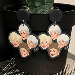 RARE 👭🏼⭐️👭🏼 The Golden Girls Acrylic Earring Set